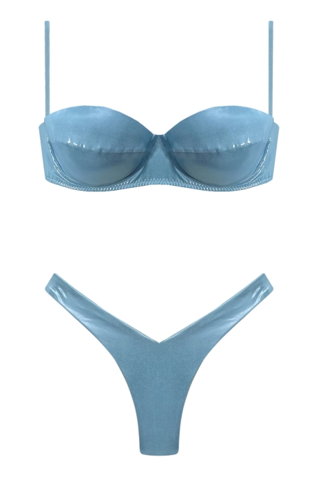 BIKINI CELESTE POLVERE - CAMELIA