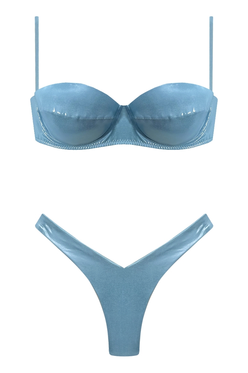 BIKINI CELESTE POLVERE - CAMELIA