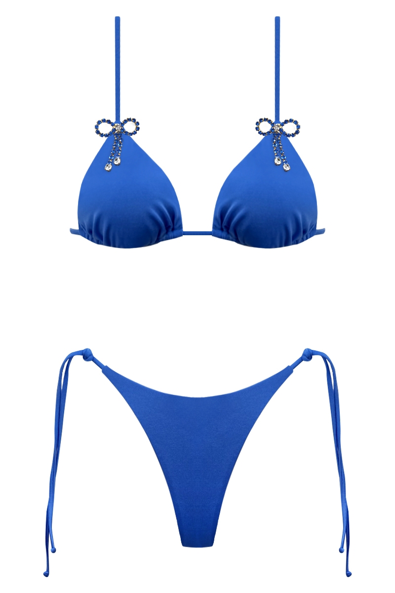 BIKINI BIJOU BOW - BLU OLTREMARE