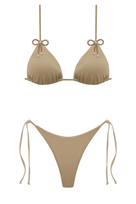 BIKINI BIJOU BOW - SAND