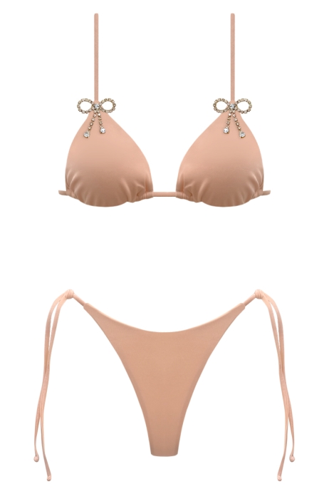 BIKINI BIJOU BOW - SAUMON