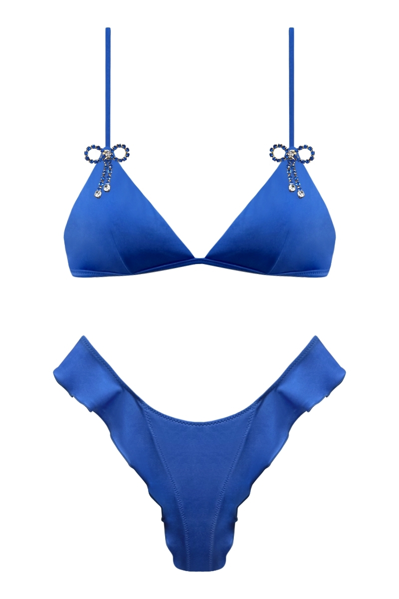BIKINI BLU OLTREMARE - PERLA BOW