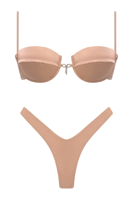 BIKINI SALMONE - LIA BOW