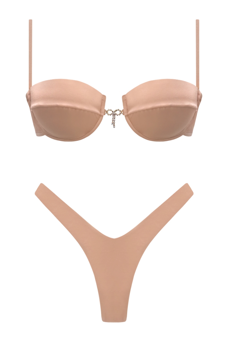 BIKINI SALMONE - LIA BOW
