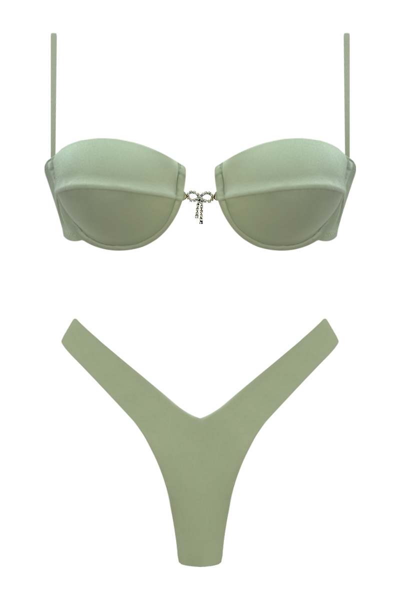 BIKINI VERDE GINKO - LIA BOW