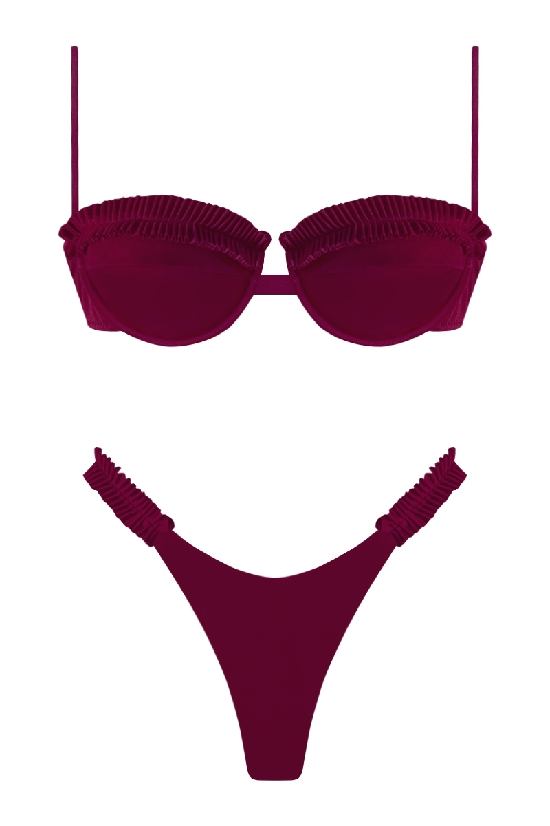 BIKINI BORGOGNA - BAHIA