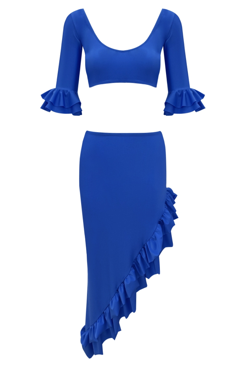 COUVRE-TOUT BLEU OUTREMER - CORD SET SOLANGE