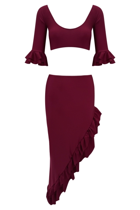 COUVRE-TOUT BORDEAUX - CORD SET SOLANGE