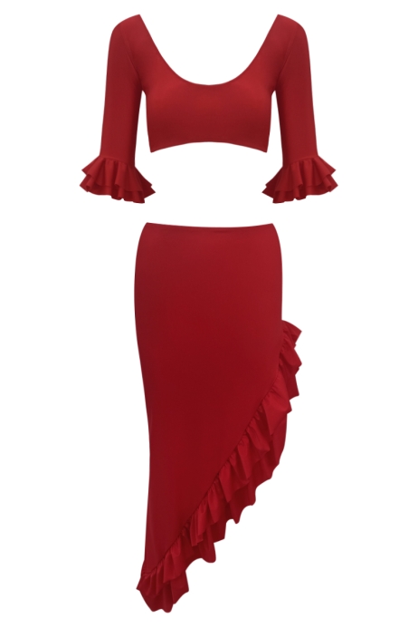 COPRICOSTUMI ROSSO - CORD SET SOLANGE