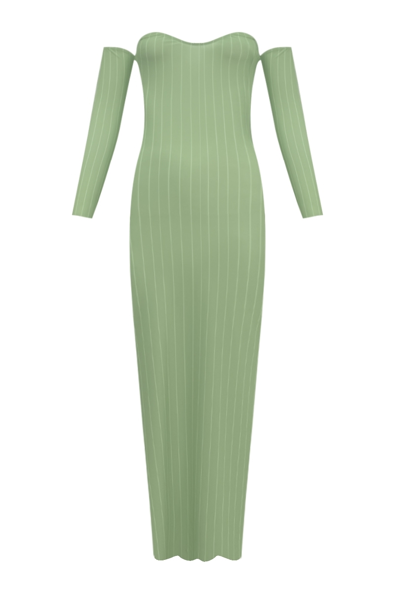 ROBE VERTE VICHY - MAIKA