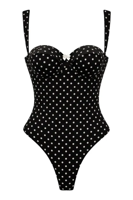 CELISIA ONE-PIECE - BLACK