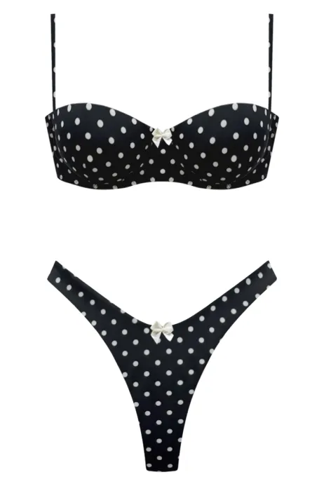BIKINI FLORISA - NERO